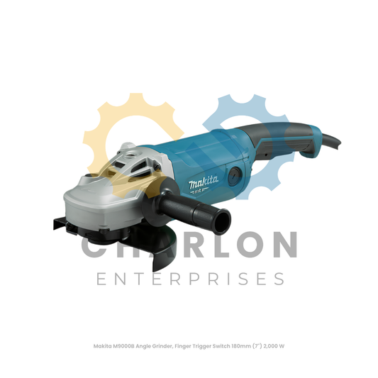 Makita M9000B Angle Grinder, Finger Trigger Switch 180mm (7'') 2,000 W