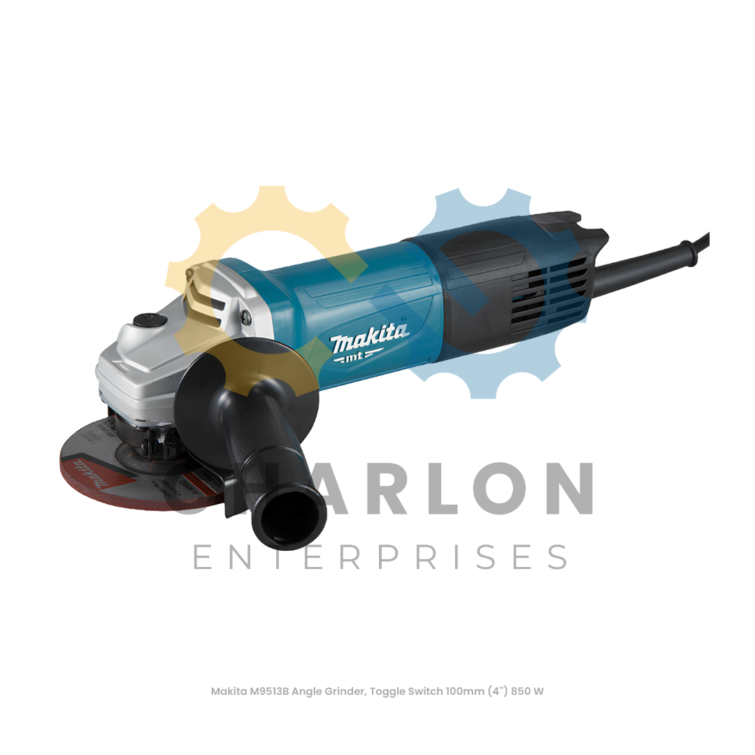 Makita M9513B Angle Grinder, Toggle Switch 100mm (4'') 850 W