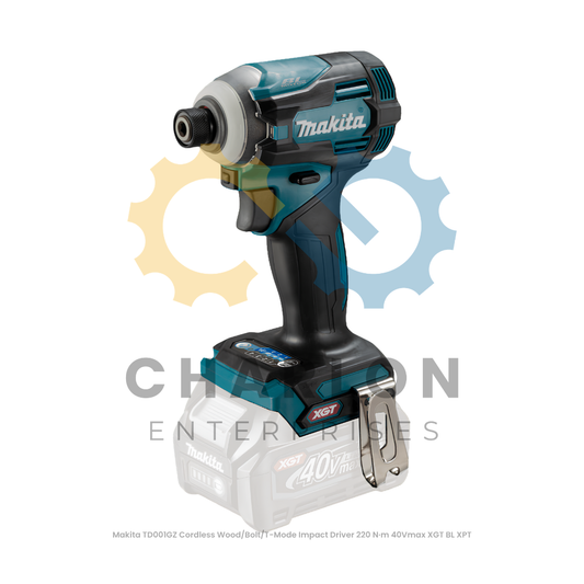 Makita TD001GZ Cordless Wood/Bolt/T-Mode Impact Driver 220 N·m 40Vmax XGT BL XPT