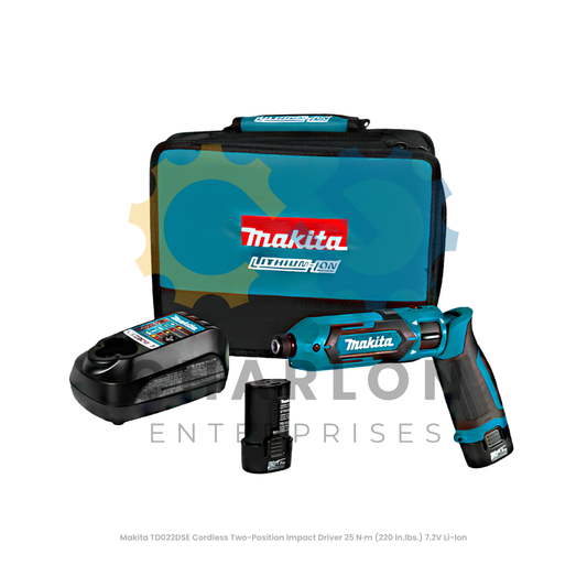 Makita TD022DSE Cordless Two-Position Impact Driver 25 N·m (220 in.lbs.) 7.2V Li-Ion