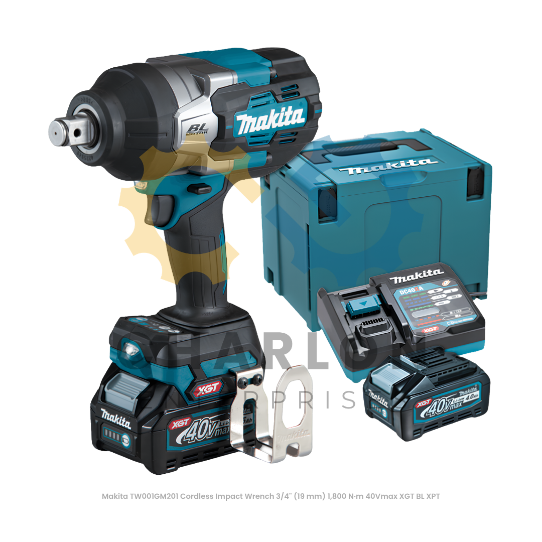 Makita TW001GM201 Cordless Impact Wrench 3/4" (19 mm) 1,800 N·m 40Vmax XGT BL XPT