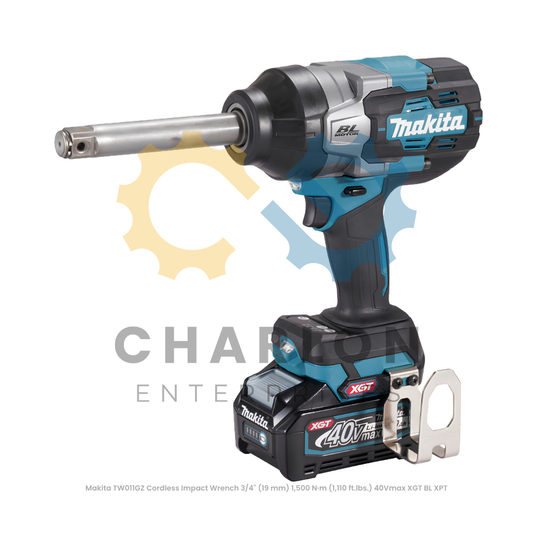 Makita TW011GZ Cordless Impact Wrench 3/4" (19 mm) 1,500 N·m (1,110 ft.lbs.) 40Vmax XGT BL XPT