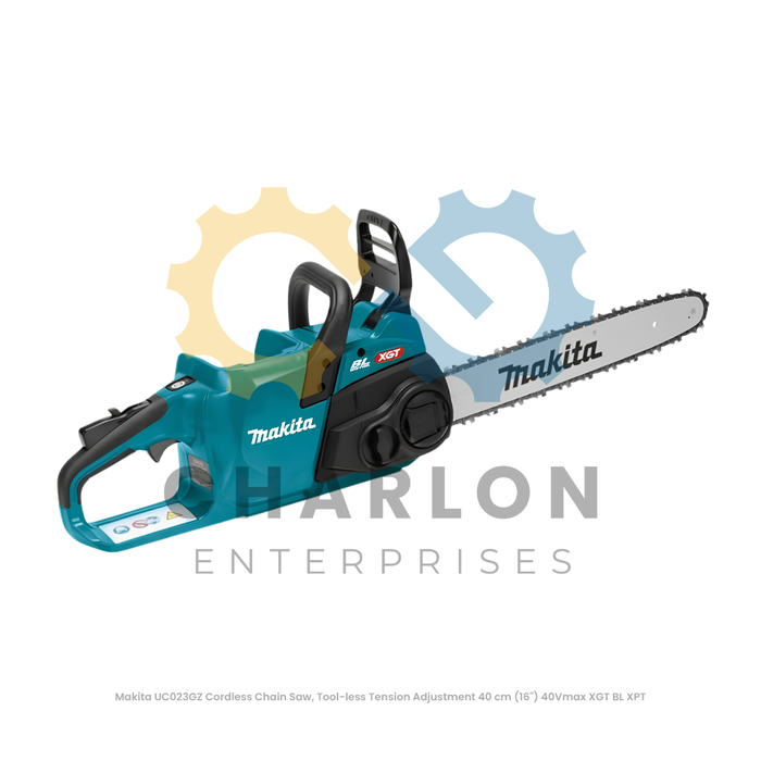 Makita UC023GZ Cordless Chain Saw, Tool-less Tension Adjustment 40 cm (16") 40Vmax XGT BL XPT