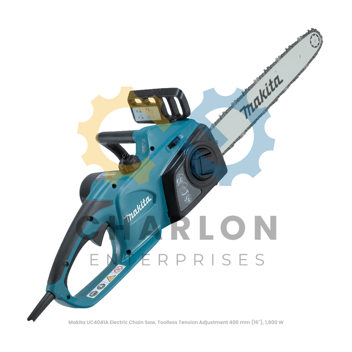 Makita UC4041A Electric Chain Saw, Toolless Tension Adjustment 400 mm (16''), 1,800 W
