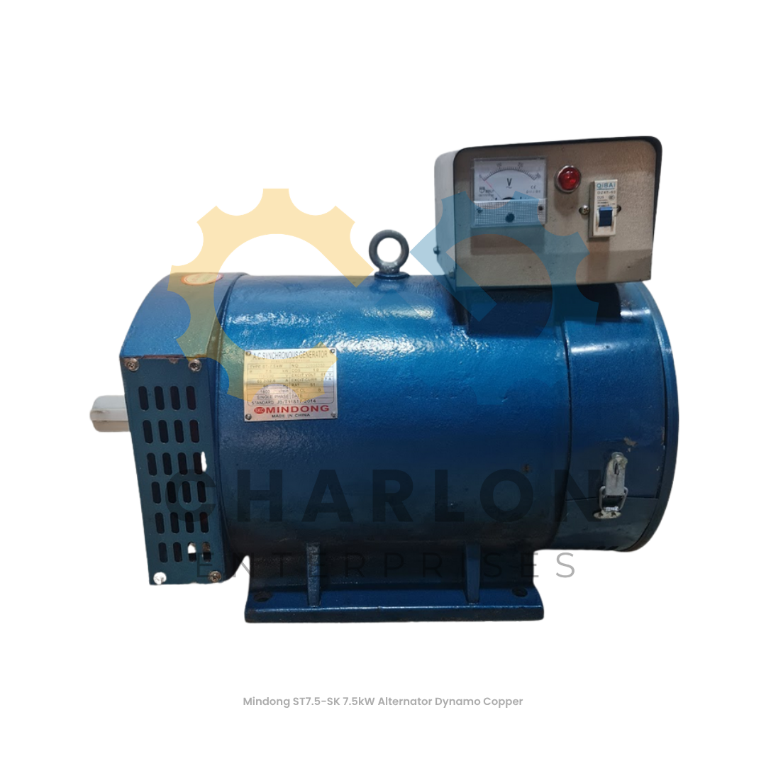 Mindong 7.5kW Alternator Dynamo - Copper With AVR / Copper / Aluminum