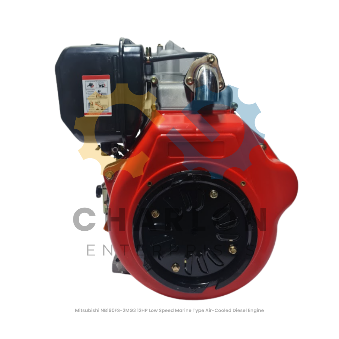 Mitsubishi 12HP Air-Cooled Diesel Engine - Standard High Speed / Marine Type Low Speed