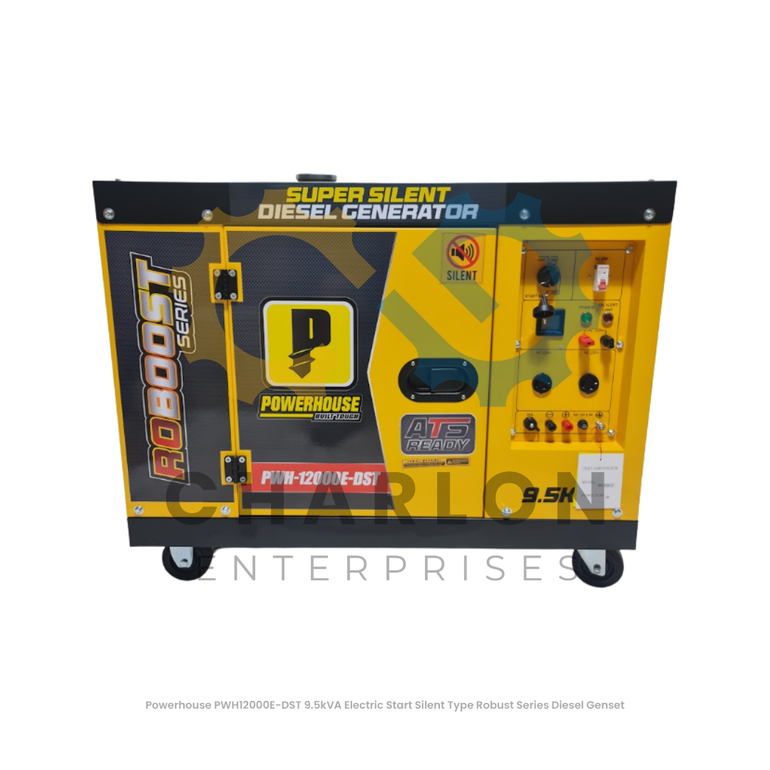 Powerhouse Silent Type Diesel Generator Set 4-Stroke - PWH10500E-DST / PWH12000E-DST / PWH12500E-DST / PWH14500E-DST / PWH17500E-DST / PWH8500E-DST / PWH9500E-DST