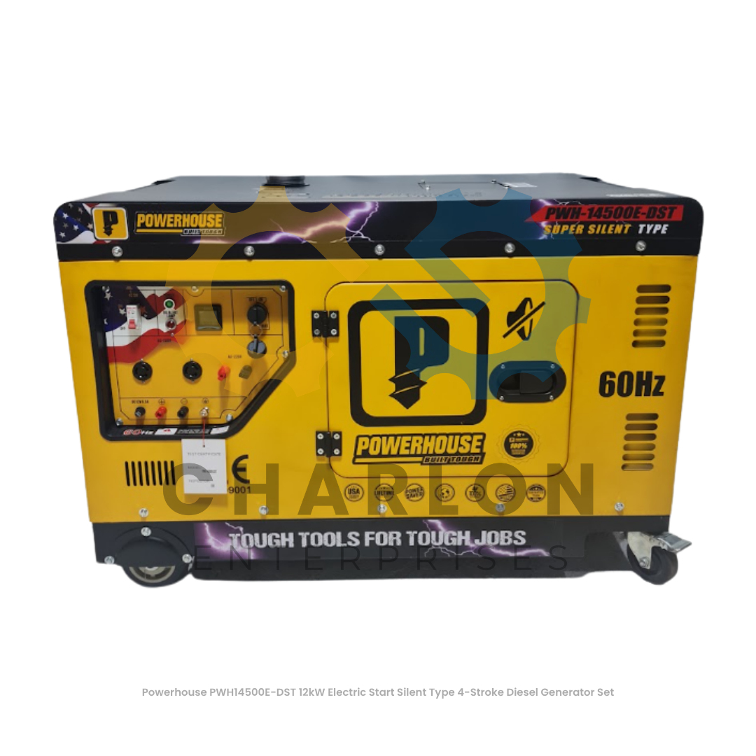 Powerhouse Silent Type Diesel Generator Set 4-Stroke - PWH10500E-DST / PWH12000E-DST / PWH12500E-DST / PWH14500E-DST / PWH17500E-DST / PWH8500E-DST / PWH9500E-DST