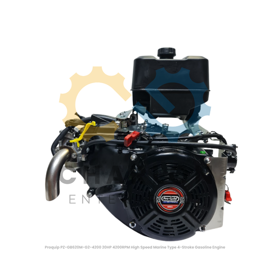Proquip PZ-GB620M-G2-4200 20HP 4200RPM High Speed Marine Type 4-Stroke Gasoline Engine