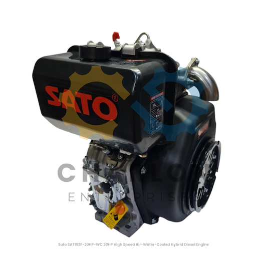 Sato SAT192F-20HP-WC 20HP High Speed Air-Water-Cooled Hybrid Diesel Engine