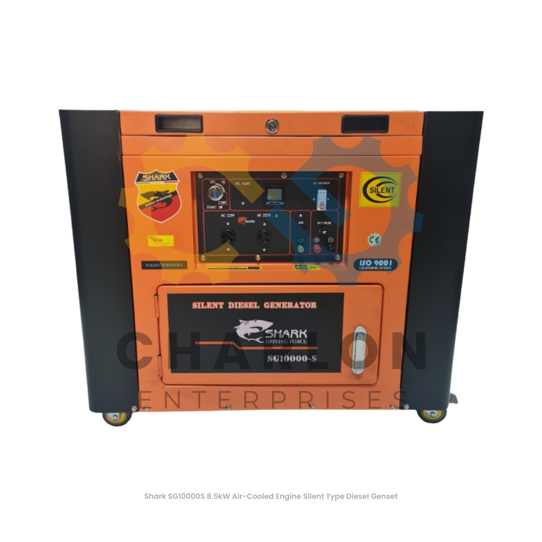 Shark Silent Type Diesel Genset Air-Cooled Engine 4-Stroke Electric Start - SG10000S / SG12000S
