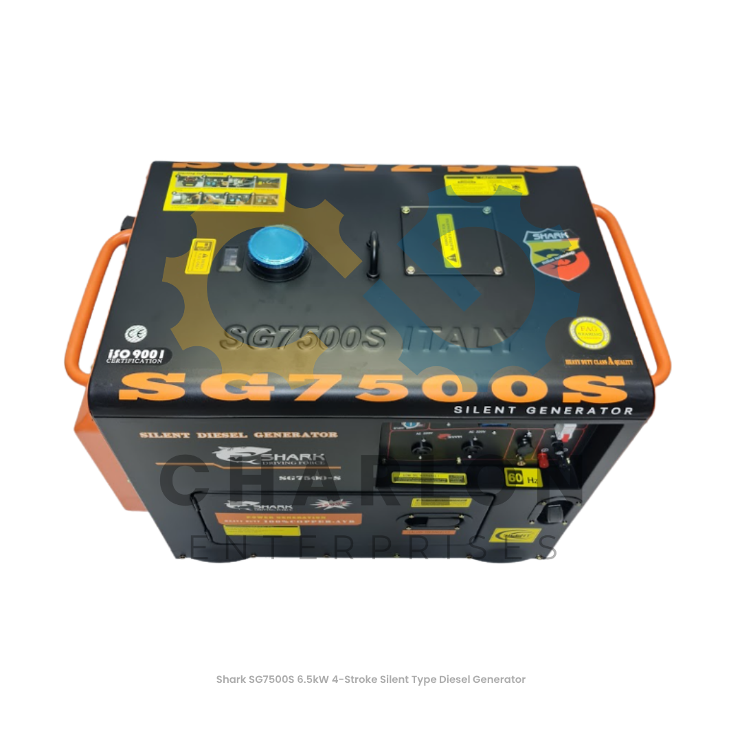 Shark SG7500S 6.5kW 4-Stroke Silent Type Diesel Generator