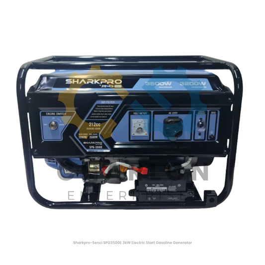 Sharkpro 3kW Gasoline Generator - Electric Start / Manual Start