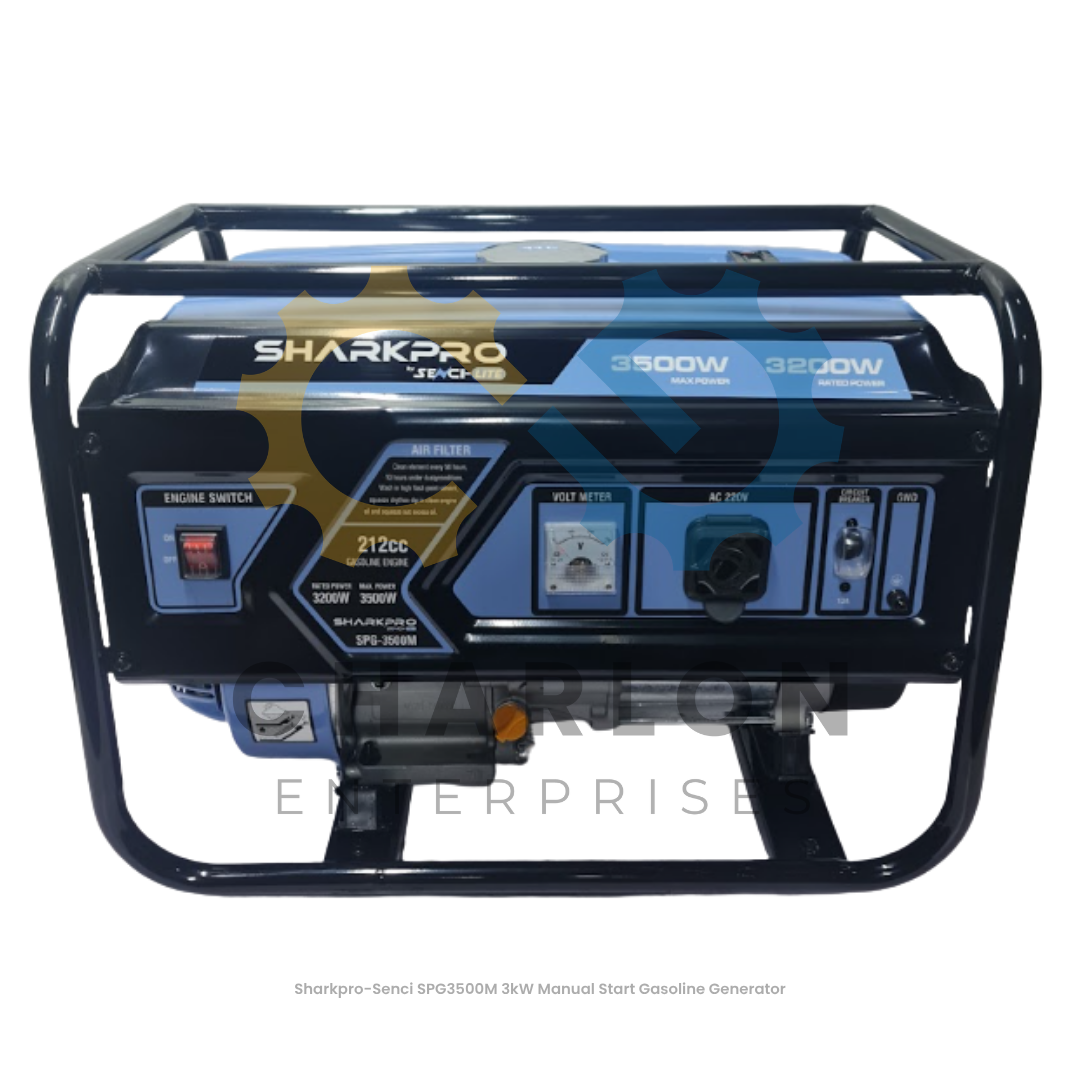 Sharkpro 3kW Gasoline Generator - Electric Start / Manual Start