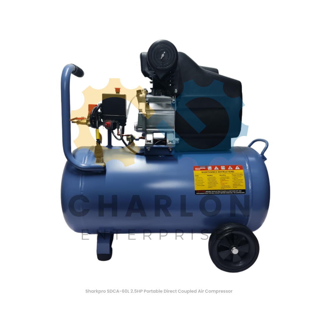 Sharkpro SDCA-60L 2.5HP Portable Direct Coupled Air Compressor
