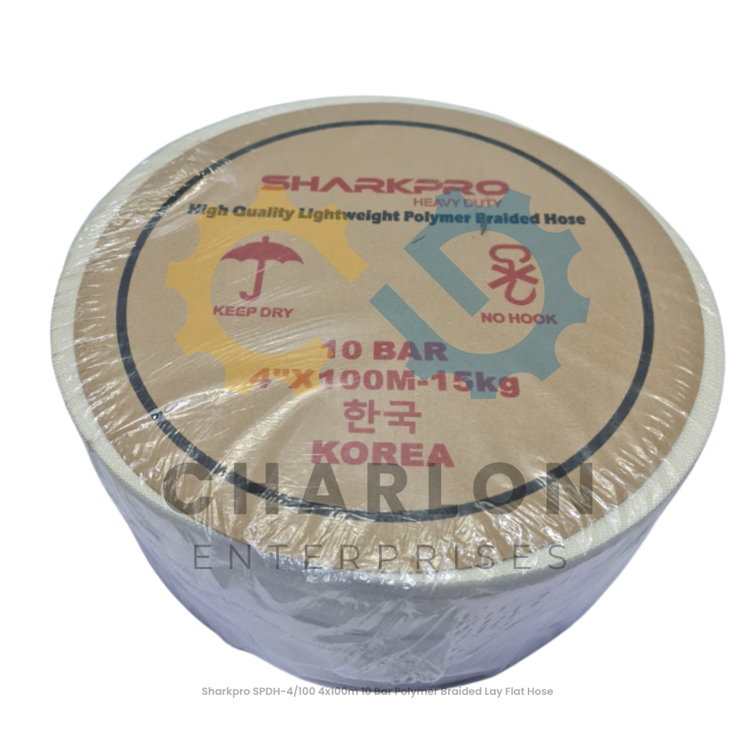 Sharkpro SPDH Lay Flat Hose Polymer Braided 10 Bar - 2x100m | 3x100m | 4x100m