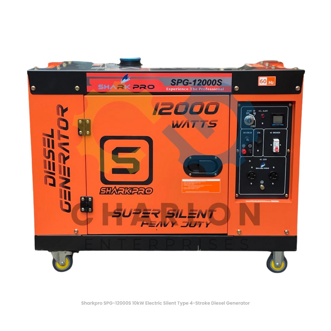 Sharkpro SPG-12000 10kW Diesel Generator Dual Start - Open / Silent Type