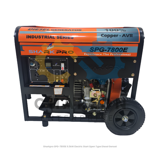 Sharkpro SPG-7800E 6.5kW Diesel Genset Electric Start - Open / Silent Type