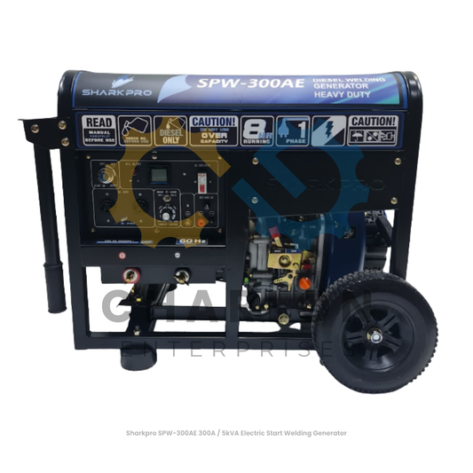 Sharkpro SPW-300AE 300A / 5kVA Electric Start Welding Generator
