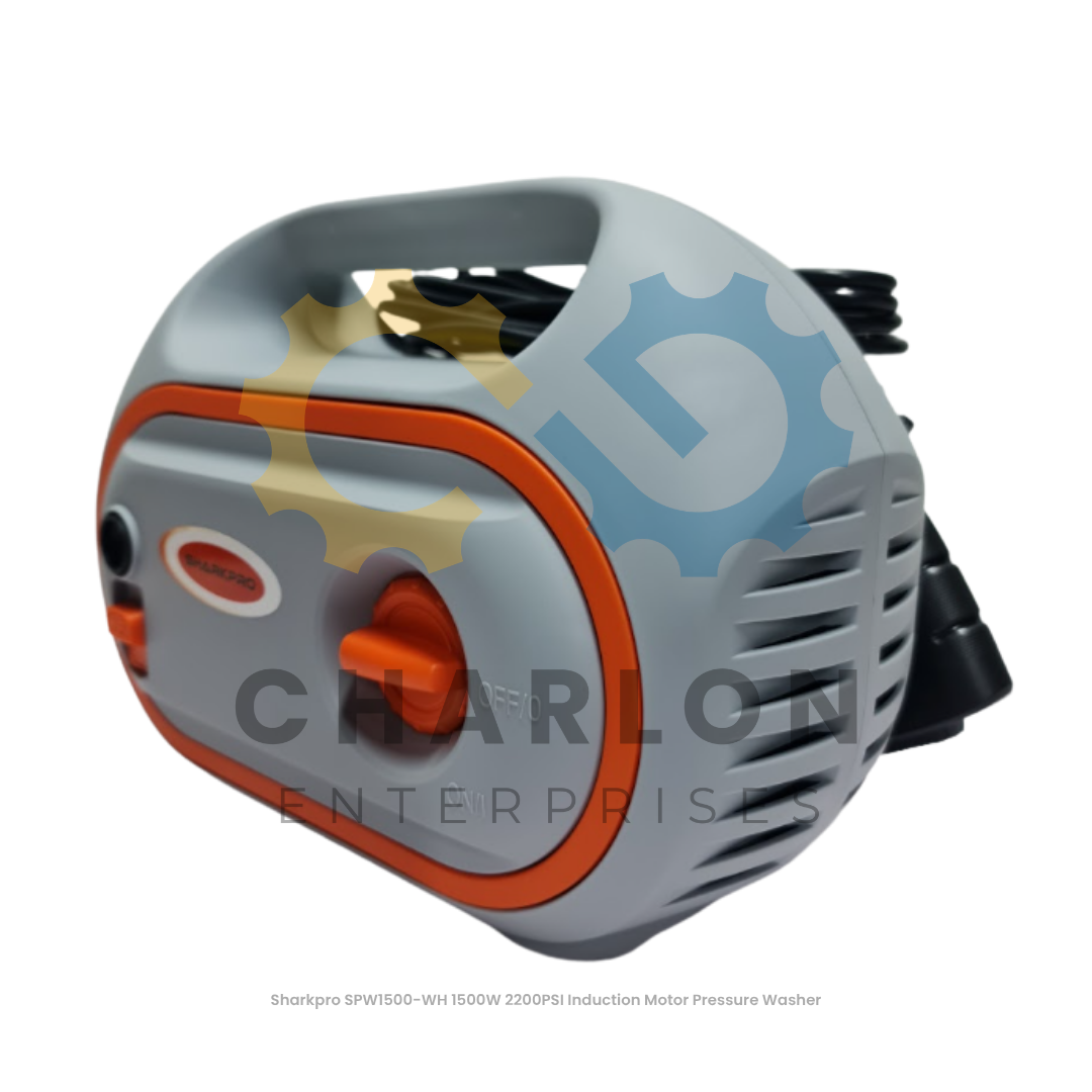 Sharkpro Pressure Washer 1500W 2200PSI - Portable Vertical / Induction Motor