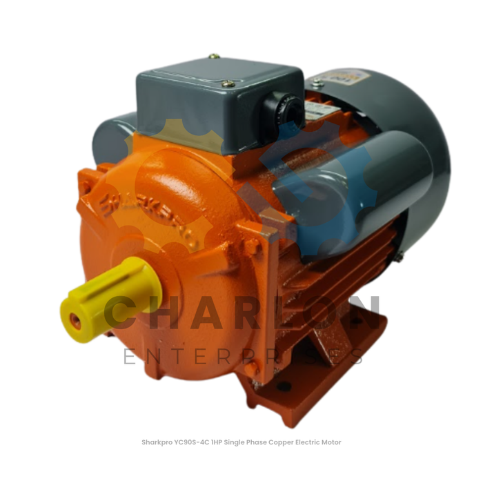 Sharkpro YC90S-4C 1HP Single Phase Copper Electric Motor