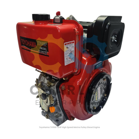 Toyohama TH190F 12HP High Speed Marine Pulley Diesel Engine