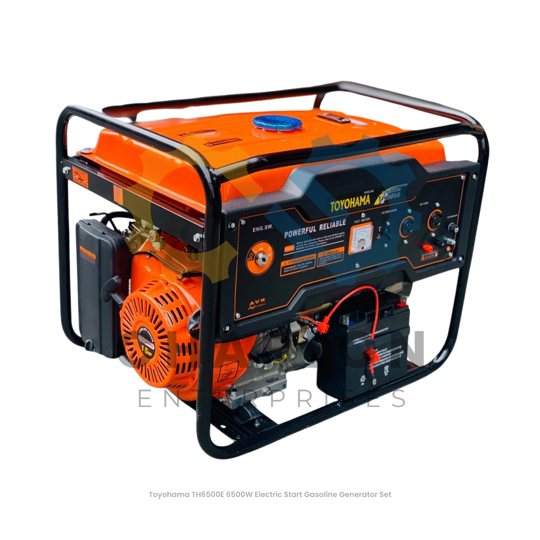 Toyohama Gasoline Electric Start Generator Set - TH6500E / TH8000E
