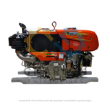 Yamada GT155-DIE 15.5HP Electric Start High Speed Water-Cooled Radiator Type Diesel Engine