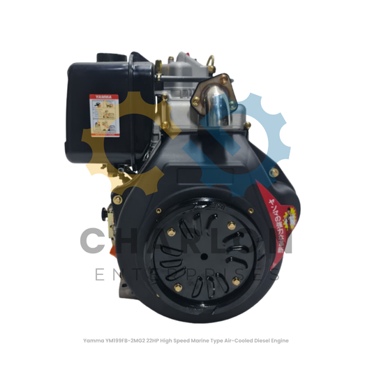 Yamma YM199FB-2MG2 / YM199FE-M 22HP Air Cooled Diesel Engine - High Speed Marine Type Manual / Electric Start
