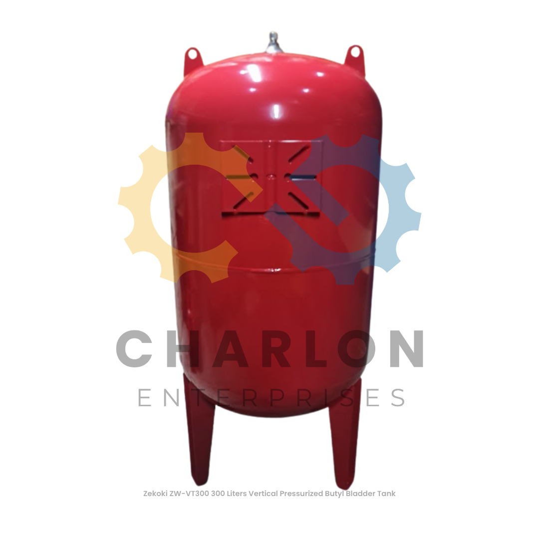 Zekoki Vertical Pressurized Butyl Bladder Tank - 200L / 300L